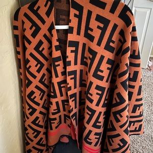 Fendi poncho wrap